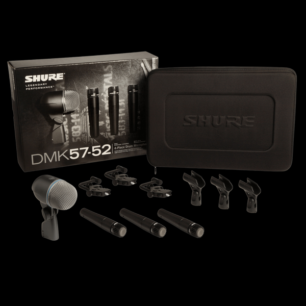 Shure DMK57-52 Drum Microphone Kit w/ Mounts & Case