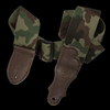 Franklin Straps Cotton Guitar Strap - Glove Leather End Tab - Camouflage/Chocolate