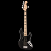 Squier Affinity Series Active Jazz Bass V - Black Metallic, Maple Fingerboard