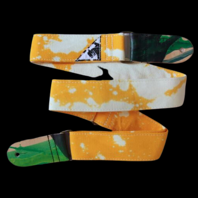 Mother Mary Yellow Bleached Guitar Strap - Palen Music