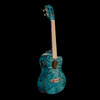 Lanikai Quilted Maple Blue Cutaway Electric Tenor Ukulele