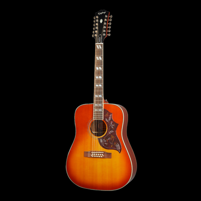 Epiphone Hummingbird 12-String Acoustic-Electric Guitar - Aged Cherry Sunburst Gloss