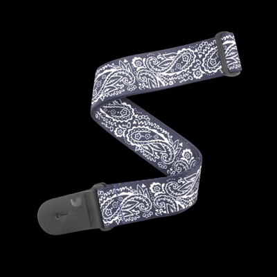 D'addario Printed Polyester Guitar Strap - Blue Paisley