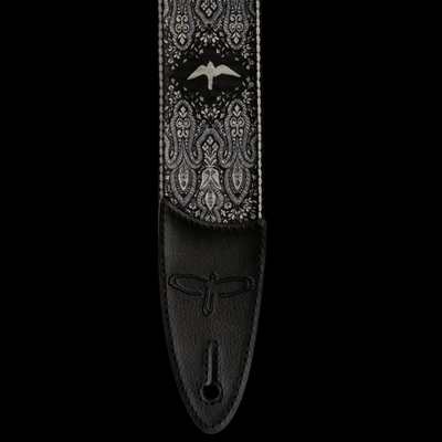 PRS 2" Custom Jacquard Bird Fleur Guitar Strap - Charcoal