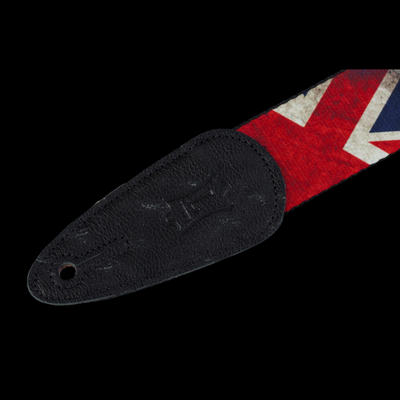 Levy's 2" Distressed UK Flag Guitar Strap - United Kingdom