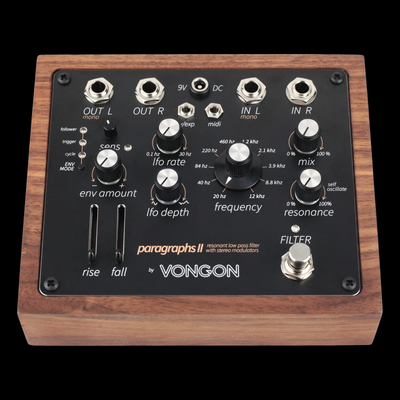 Vongon PARAGRAPHS II 4-Pole Resonant Low-Pass Filter Pedal