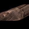 Taylor Element Distressed 3" Leather Guitar Strap - Dark Brown