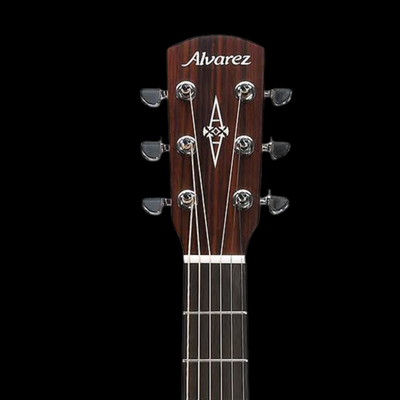 Alvarez AF60 Artist Series Solid Top Folk/OM-Style Acoustic Guitar - Shadowburst