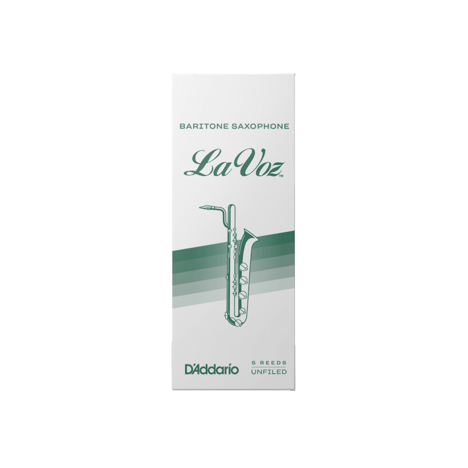 D'Addario RLC05MD - La Voz Baritone Saxophone Reed - Medium (5-pack)