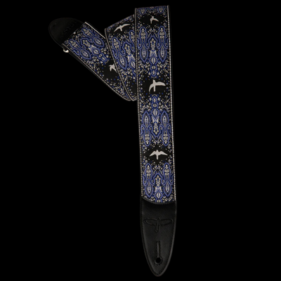 PRS 2" Custom Jacquard Bird Fleur Guitar Strap - Violet