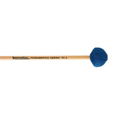 Innovative Percussion F5.5 Medium Vibraphone Mallets - Blue Cord Rattan