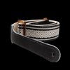 Taylor Academy Jacquard Cotton Strap with Amber Buckle - White/Black