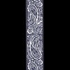 D'addario Printed Polyester Guitar Strap - Blue Paisley