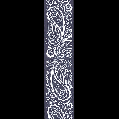 D'addario Printed Polyester Guitar Strap - Blue Paisley