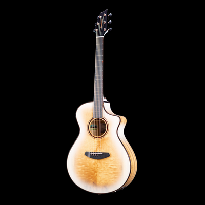 Breedlove Pursuit Exotic S Concert White Sand CE Acoustic Guitar - Myrtlewood