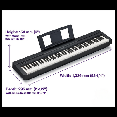 Yamaha P71B 88-key Digital Piano - Black