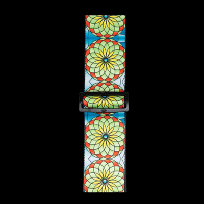 Levy's Stained Glass Guitar Strap - Spring Bloom