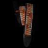 PRS 2.4" Custom Jacquard Birds Wavelength Padded Guitar Strap w/ FLASH - Orange