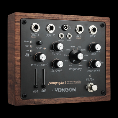 Vongon PARAGRAPHS II 4-Pole Resonant Low-Pass Filter Pedal