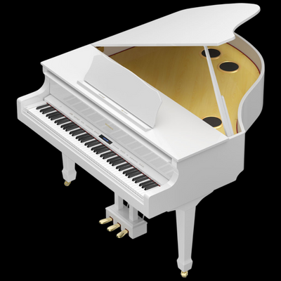 Roland GP609 Digital Grand Piano - Polished White - Palen Music