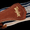 Taylor Academy Jacquard Cotton Strap with Amber Buckle - White/Blue