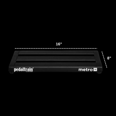 Pedaltrain Metro 16 HC 16"x8" Pedalboard with Hard Case - Palen Music