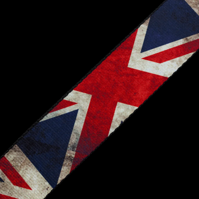 Levy's 2" Distressed UK Flag Guitar Strap - United Kingdom