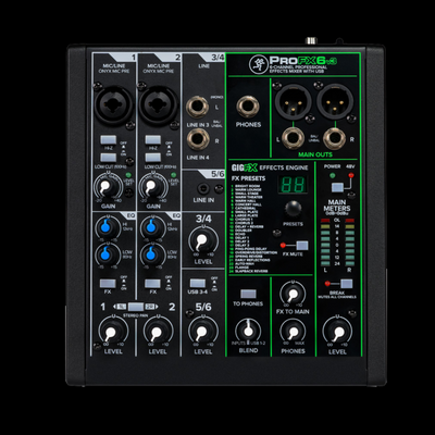 Mackie PROFX6V3 6-channel Pro Analog FX Mixer with USB - Palen Music