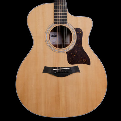 Taylor 214ce-K Cutaway w/ Pickup Acoustic-Electric Guitar - Natural, Koa