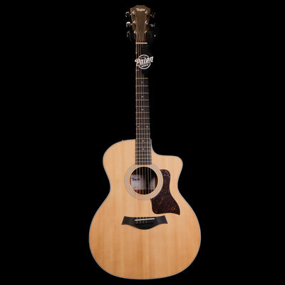 Taylor 214ce-K Cutaway w/ Pickup Acoustic-Electric Guitar - Natural, Koa