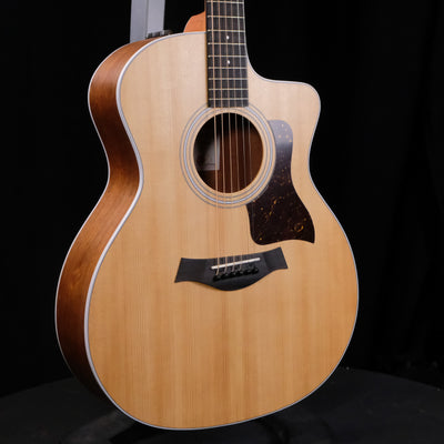 Taylor 214ce-K Cutaway w/ Pickup Acoustic-Electric Guitar - Natural, Koa