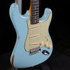 Fender Late-1962 Stratocaster Relic Electric Guitar w/ Closet Classic Hardware - Faded Aged Daphne Blue - Palen Music