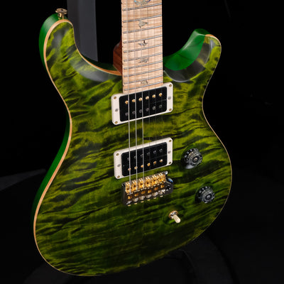 PRS Wood Library Custom 24 Quilted Maple 10 Top Electric Guitar - Jade - Palen Music