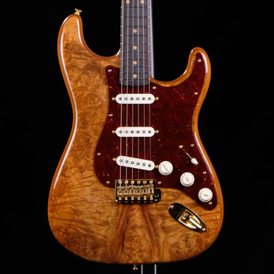 Fender Custom Shop Artisan Maple Burl Stratocaster Electric Guitar - Aged Natural, NOS, Ebony Madagascar Fingerboard - Palen Music