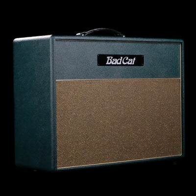 Bad Cat Black Cat 1x12 Extension Speaker Cabinet - Green Tolex - Palen Music