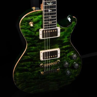 PRS Wood Library McCarty 594 Singlecut 10 Top Quilted Maple Electric Guitar - Jade, Gloss Finish - Palen Music