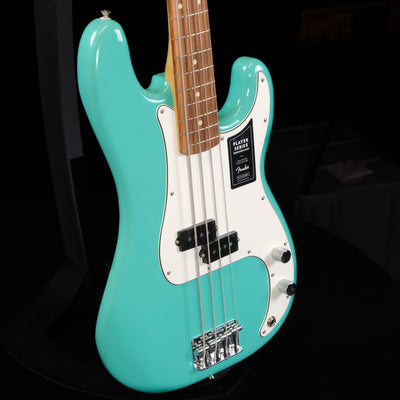 Fender Player Precision Bass Guitar - Sea Foam Green, Pau Ferro Fingerboard - Palen Music