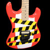 Kramer Baretta "Danger Zone" Electric Guitar - Warning Tape on White Red