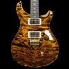 PRS Custom 24 Wood Library Quilt Electric Guitar - Yellow Tiger, Natural Back, Stained Neck