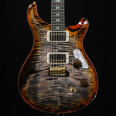 PRS Wood Library Custom 24 10-Top Flame Burnt Maple Leaf Electric Guitar