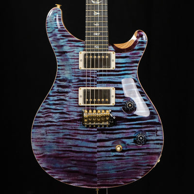 PRS Wood Library Custom 24 10-Top Flame Maple Electric Guitar - Violet (Natural Back)