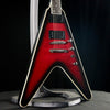 Epiphone Dave Mustaine Prophecy Flying V Figured Electric Guitar - Aged Dark Red Burst - Palen Music