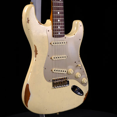 Fender Custom Shop Limited Edition Roasted "Big Head" Stratocaster® Relic®, Rosewood Fingerboard, Aged Vintage White