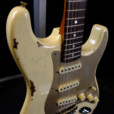 Fender Custom Shop Limited Edition Roasted "Big Head" Stratocaster® Relic®, Rosewood Fingerboard, Aged Vintage White