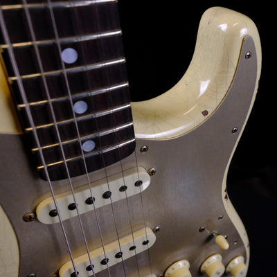 Fender Custom Shop Limited Edition Roasted "Big Head" Stratocaster® Relic®, Rosewood Fingerboard, Aged Vintage White