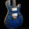 PRS Wood Library Custom 24 Quilt Faded Blue Jean - Natural Back - Stained Neck