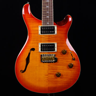 PRS SE Custom 24 Semi-Hollow Piezo Electric Guitar - Vintage Sunburst