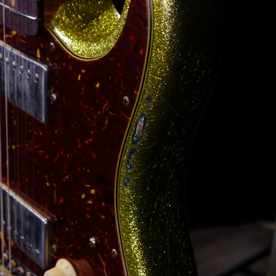 Fender Custom Shop '63 Stratocaster Heavy Relic HH Electric Guitar - Chartreuse Sparkle