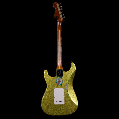 Fender Custom Shop '63 Stratocaster Heavy Relic HH Electric Guitar - Chartreuse Sparkle