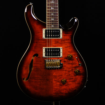 PRS SE Custom 24 Semi-Hollow Piezo Electric Guitar - Orange Tiger Smokeburst